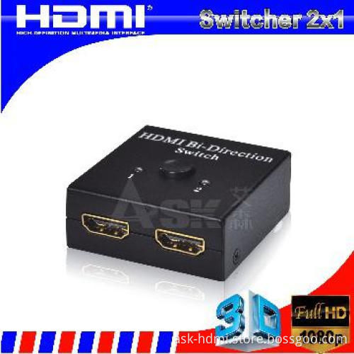 HDMI Switcher 2 in 1 out support 1.4V